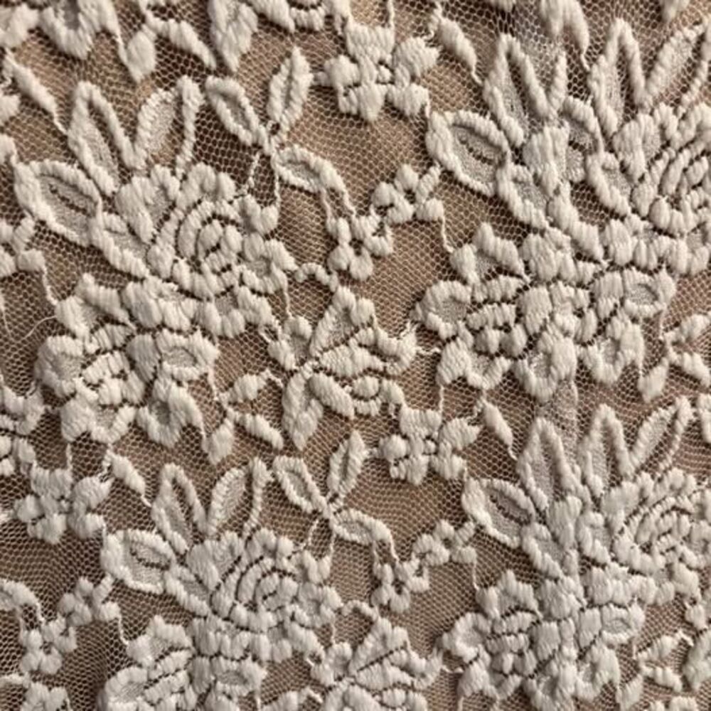 White Lace Connected Apparel Dress Wedding Bach Easter Short 3/4 Scoop Women's 6 - Picture 5 of 6